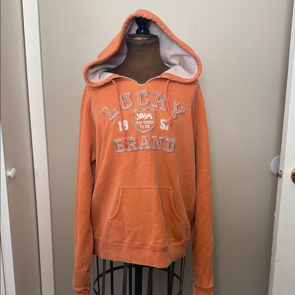 Lucky Brand Vibrant Orange Hoodie